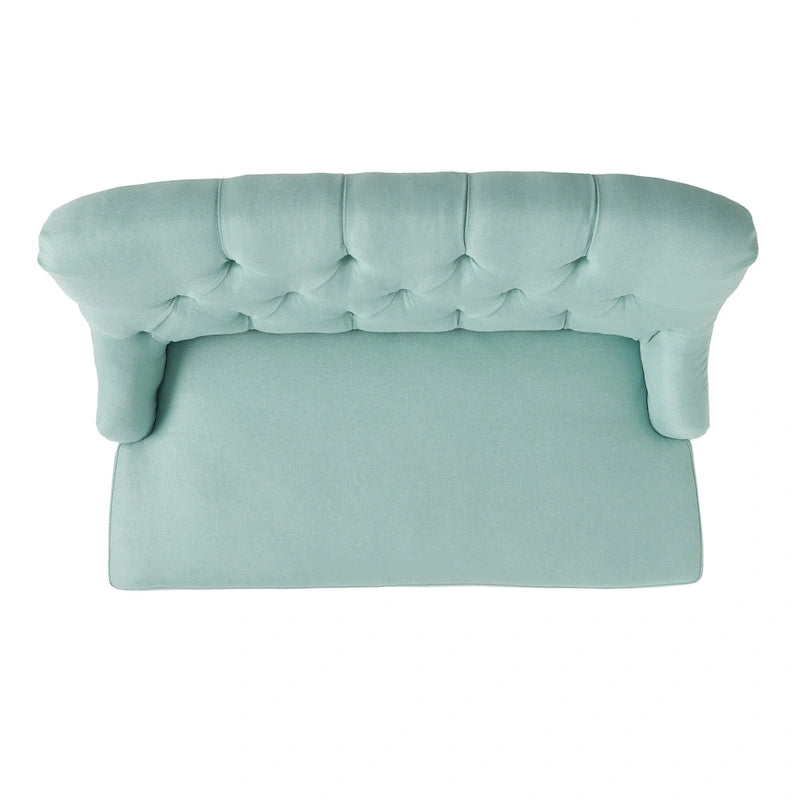 Nicole Polyester Blend Fabric Settee by Christopher Knight Home - 29.25L x 43.75W x 30.50H