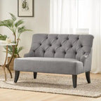 Nicole Polyester Blend Fabric Settee by Christopher Knight Home - 29.25L x 43.75W x 30.50H
