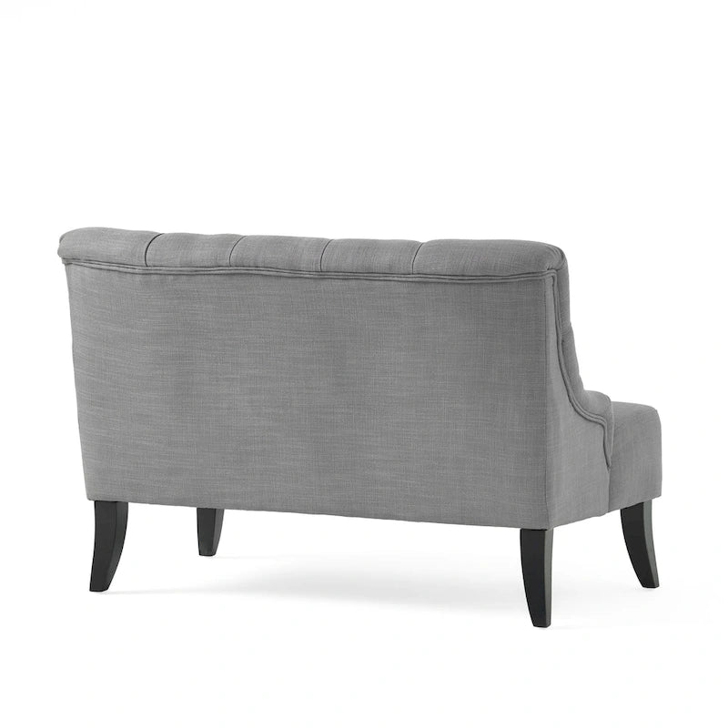 Nicole Polyester Blend Fabric Settee by Christopher Knight Home - 29.25L x 43.75W x 30.50H