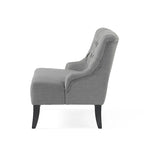 Nicole Polyester Blend Fabric Settee by Christopher Knight Home - 29.25L x 43.75W x 30.50H