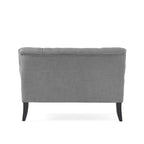 Nicole Polyester Blend Fabric Settee by Christopher Knight Home - 29.25L x 43.75W x 30.50H