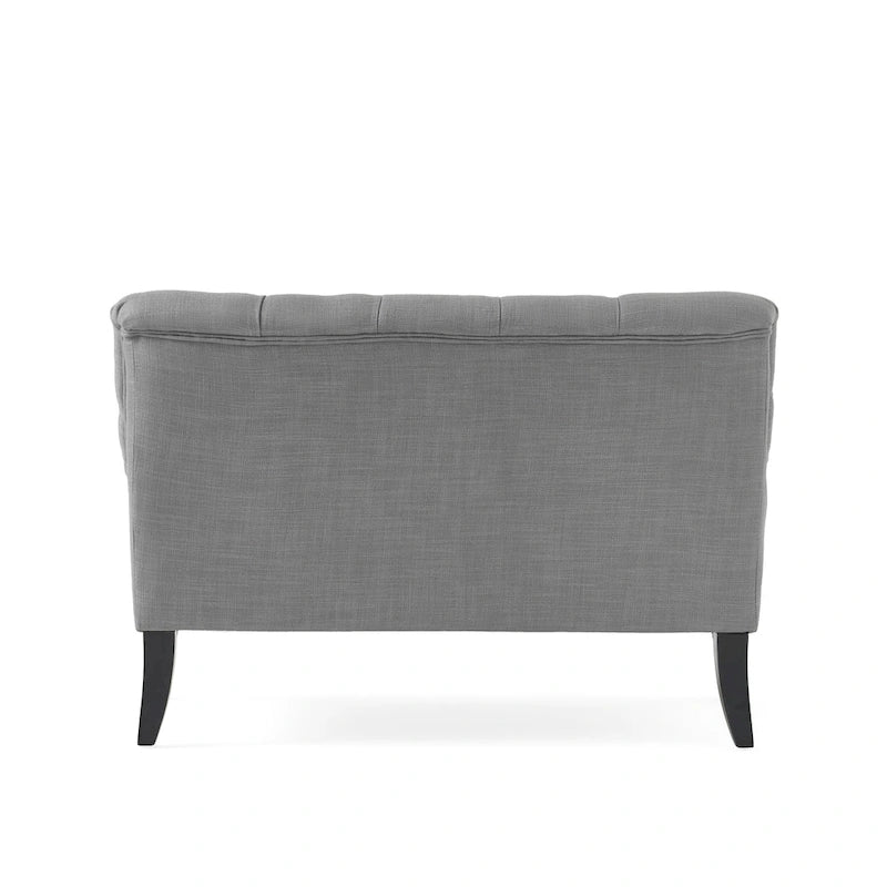 Nicole Polyester Blend Fabric Settee by Christopher Knight Home - 29.25L x 43.75W x 30.50H