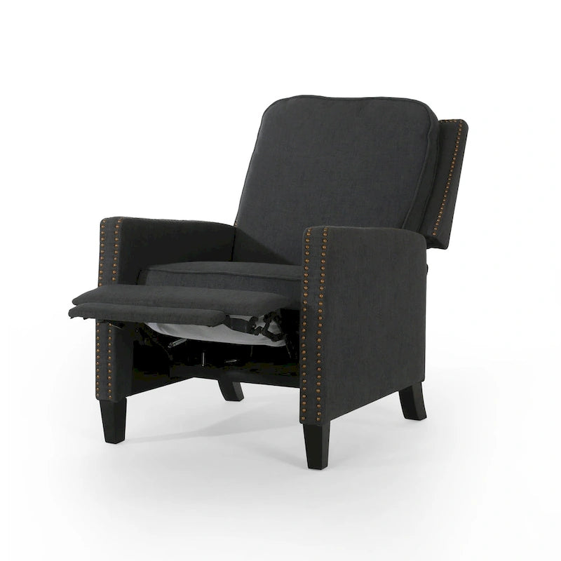Cecelia Traditional Fabric Pushback Recliner by Christopher Knight Home