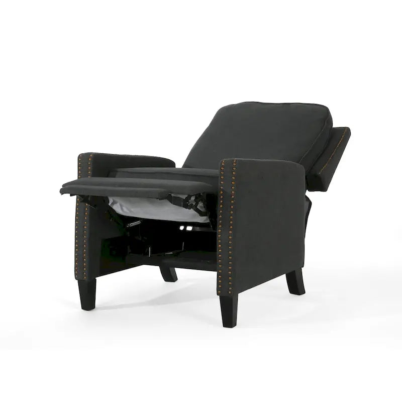 Cecelia Traditional Fabric Pushback Recliner by Christopher Knight Home