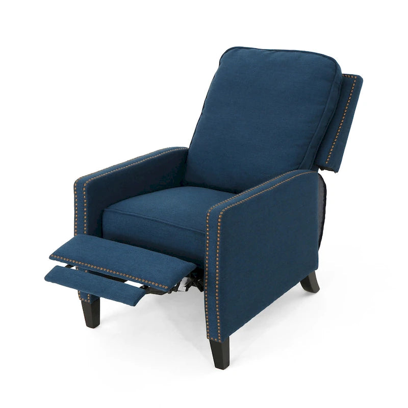 Cecelia Traditional Fabric Pushback Recliner by Christopher Knight Home