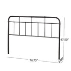 Crombie Industrial Iron Headboard by Christopher Knight Home