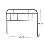 Crombie Industrial Iron Headboard by Christopher Knight Home