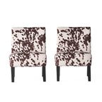 Saloon Contemporary Fabric Slipper Accent Chair (Set of 2) by Christopher Knight Home