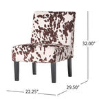 Saloon Contemporary Fabric Slipper Accent Chair (Set of 2) by Christopher Knight Home