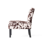 Saloon Contemporary Fabric Slipper Accent Chair (Set of 2) by Christopher Knight Home