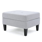Zahra Tufted Fabric Storage Ottoman by Christopher Knight Home
