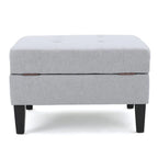 Zahra Tufted Fabric Storage Ottoman by Christopher Knight Home