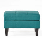 Zahra Tufted Fabric Storage Ottoman by Christopher Knight Home