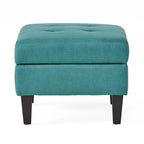 Zahra Tufted Fabric Storage Ottoman by Christopher Knight Home