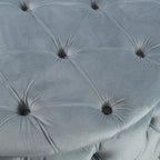 Zelfa Modern Glam Tufted Velvet Round Ottoman by Christopher Knight Home