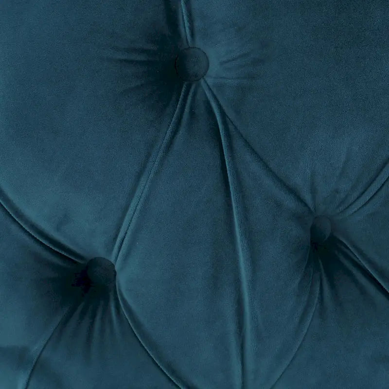 Zelfa Modern Glam Tufted Velvet Round Ottoman by Christopher Knight Home