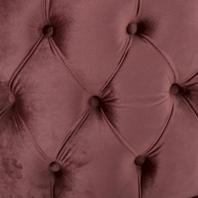 Zelfa Modern Glam Tufted Velvet Round Ottoman by Christopher Knight Home