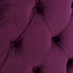 Zelfa Modern Glam Tufted Velvet Round Ottoman by Christopher Knight Home