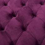 Zelfa Modern Glam Tufted Velvet Round Ottoman by Christopher Knight Home