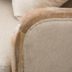 Crenshaw Fabric Wing Chair by Christopher Knight Home