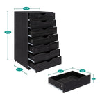 7-Drawer Office Storage Rolling File Cabinet , Mobile Desk Filing Drawer Unit with Swivel Casters, Craft Storage for Home,Office