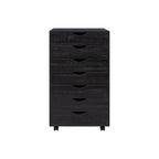 7-Drawer Office Storage Rolling File Cabinet , Mobile Desk Filing Drawer Unit with Swivel Casters, Craft Storage for Home,Office