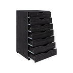 7-Drawer Office Storage Rolling File Cabinet , Mobile Desk Filing Drawer Unit with Swivel Casters, Craft Storage for Home,Office