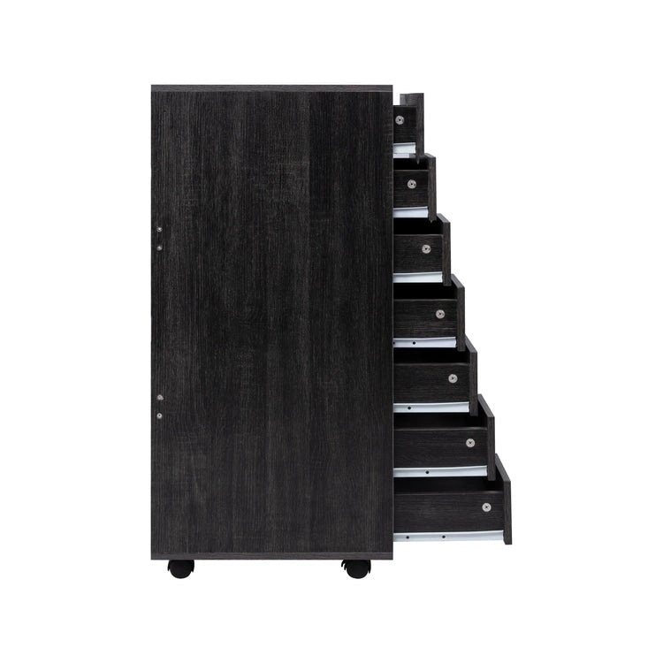 7-Drawer Office Storage Rolling File Cabinet , Mobile Desk Filing Drawer Unit with Swivel Casters, Craft Storage for Home,Office