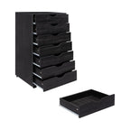 7-Drawer Office Storage Rolling File Cabinet , Mobile Desk Filing Drawer Unit with Swivel Casters, Craft Storage for Home,Office