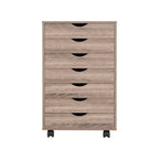 7-Drawer Office Storage Rolling File Cabinet , Mobile Desk Filing Drawer Unit with Swivel Casters, Craft Storage for Home,Office