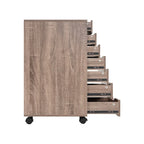 7-Drawer Office Storage Rolling File Cabinet , Mobile Desk Filing Drawer Unit with Swivel Casters, Craft Storage for Home,Office