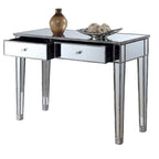 Convenience Concepts Gold Coast Mirrored 2 Drawer Desk/Console Table