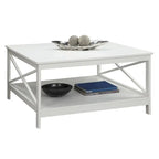 Convenience Concepts Oxford 36 Square Coffee Table with Shelf