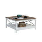 Convenience Concepts Oxford 36 Square Coffee Table with Shelf