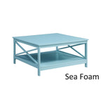 Convenience Concepts Oxford 36 Square Coffee Table with Shelf