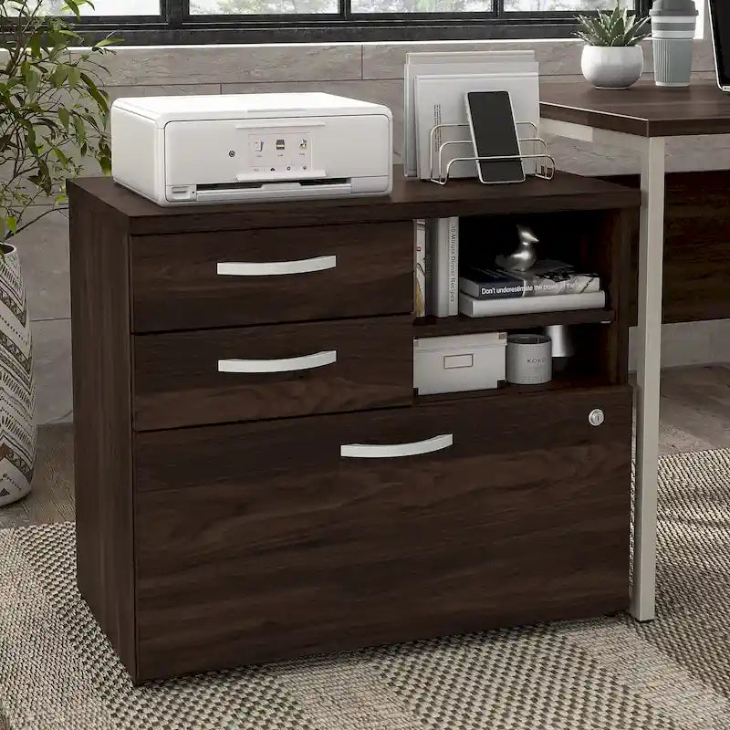 Hybrid Office Storage Cabinet with Drawers by Bush Business Furniture