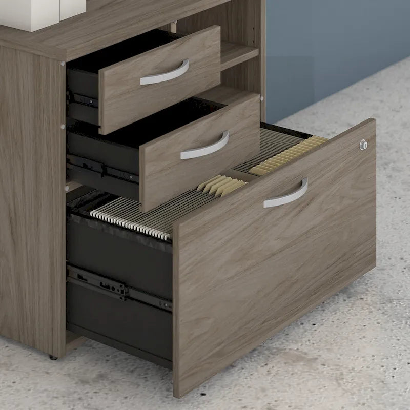 Hybrid Office Storage Cabinet with Drawers by Bush Business Furniture