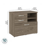 Hybrid Office Storage Cabinet with Drawers by Bush Business Furniture