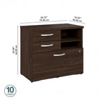Hybrid Office Storage Cabinet with Drawers by Bush Business Furniture