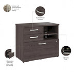 Hybrid Office Storage Cabinet with Drawers by Bush Business Furniture