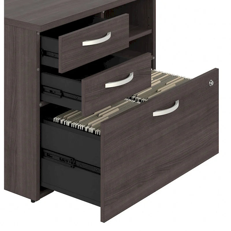 Hybrid Office Storage Cabinet with Drawers by Bush Business Furniture