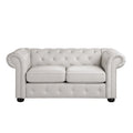 Corvus Aleksis Tufted Chesterfield Loveseat Sofa
