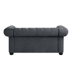 Corvus Aleksis Tufted Chesterfield Loveseat Sofa