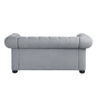 Corvus Aleksis Tufted Chesterfield Loveseat Sofa