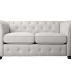 Corvus Aleksis Tufted Chesterfield Loveseat Sofa