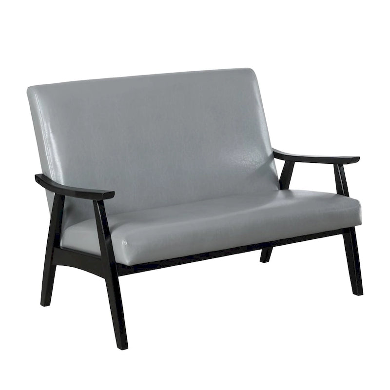 Balf Contemporary Faux Leather Loveseat Bench by Furniture of America