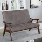 Balf Contemporary Faux Leather Loveseat Bench by Furniture of America