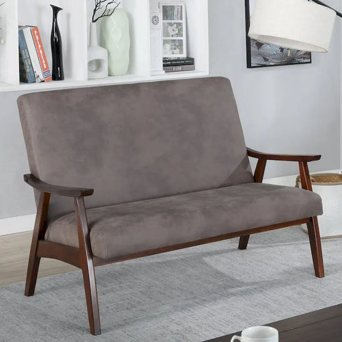 Balf Contemporary Faux Leather Loveseat Bench by Furniture of America