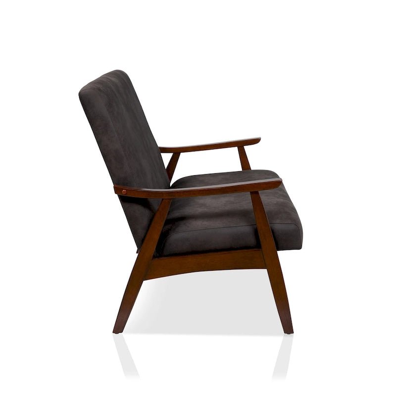 Balf Contemporary Faux Leather Loveseat Bench by Furniture of America