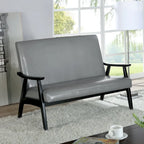 Balf Contemporary Faux Leather Loveseat Bench by Furniture of America